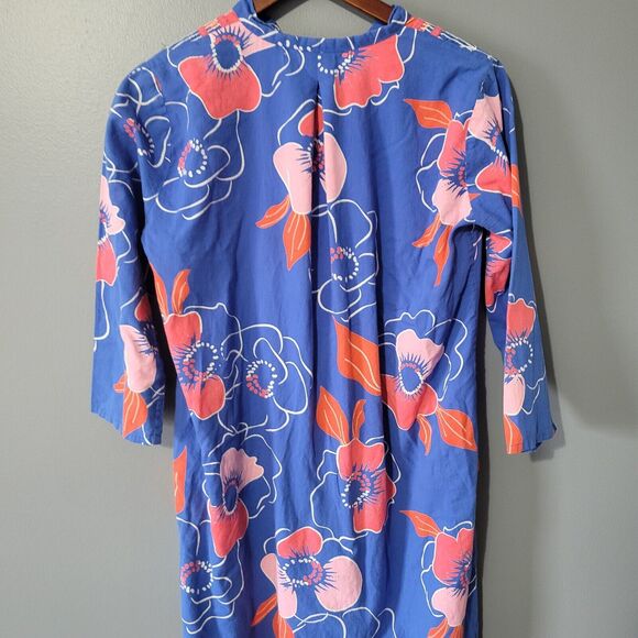 TUCKERNUCK Ro's Garden Maxi Dress Kaftan Size Small Embroidered Boho Tropical - Picture 13 of 15